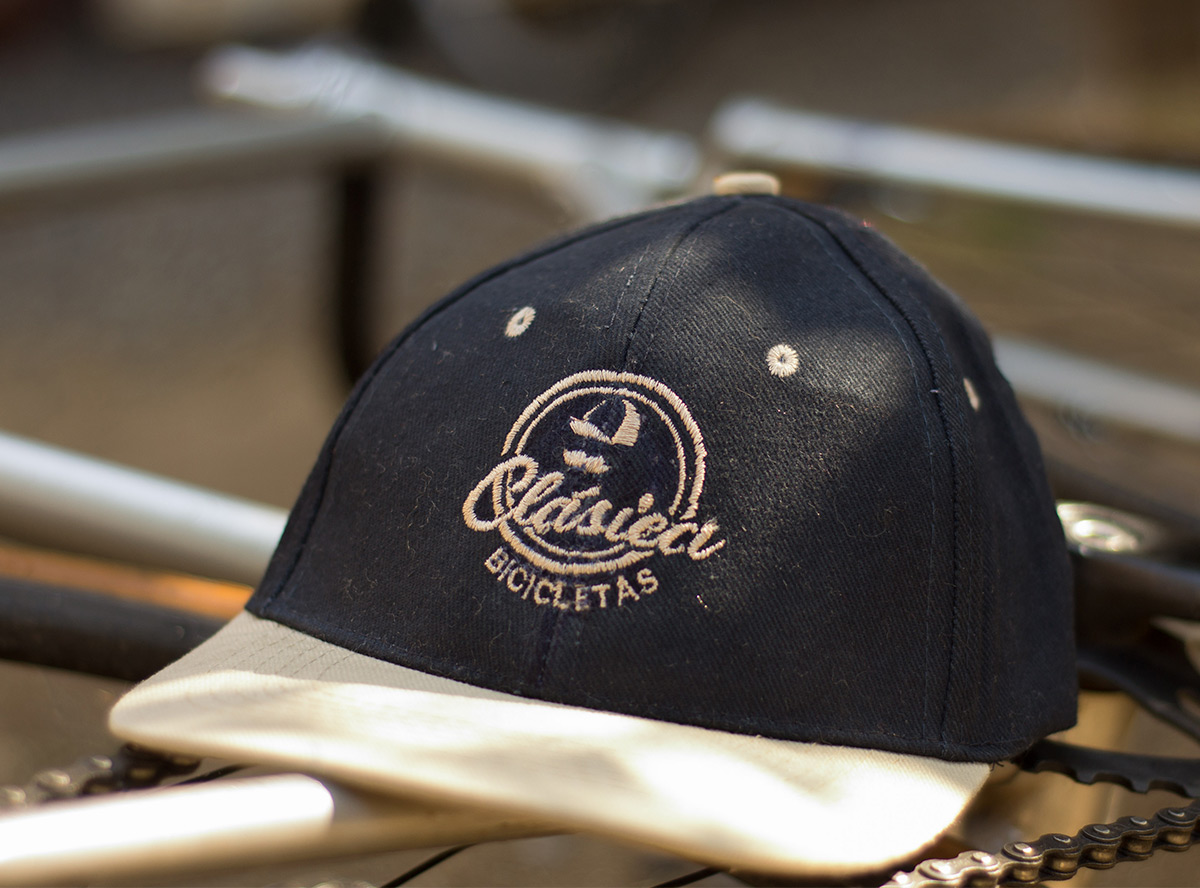 Clasica brand application on hats